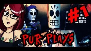 Lets Play Grim Fandango Part 1  IntroductionTHAT DARN DECK OF CARDS [upl. by Darees]