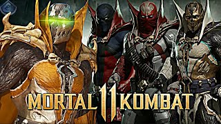 Mortal Kombat 11  ALL Spawn Skins Gear Intros and Victory Poses [upl. by Nylek]