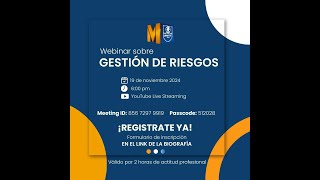 Webinar Marketeros Unapec 2024 Gestion de Riesgos [upl. by Noakes]