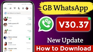 GB Whatsapp New Version Kaise Download kare 2024 How to Download GB Whatsapp New Version 2024 [upl. by Eedrahc610]