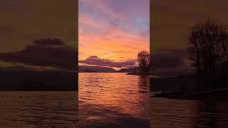 Beautiful Sunset North Shuswap Lake Celista BC Canada sunset nature goodtimes romance [upl. by Anoet]