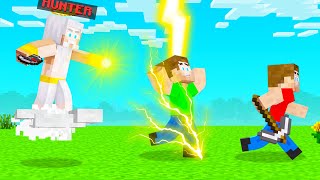 Playing As GOD In HUNTER Vs SPEEDRUNNER Minecraft [upl. by Akienaj]