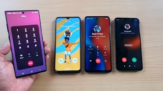 Xiaomi Poco F1  Samsung A13  itel RS4 incomingcall VS Samsung Note 10 outgoingcall [upl. by Piers]