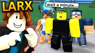 Larx Sneaks into The VC Gang Lobby Murder Mystery 2 [upl. by Notnel]