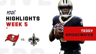 Teddy Bridgewaters Strong Game w 4 TDs  NFL 2019 Highlights [upl. by Einre]