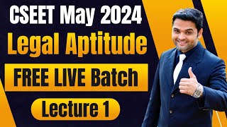 FREE CSEET Legal Aptitude Video Lectures for May 2024  CSEET May 2024 Legal Aptitude Video Classes [upl. by Oibesue142]