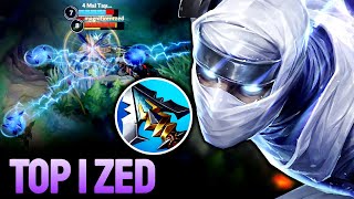 WILD RIFT ZED  TOP 1 ZED GAMEPLAY  MASTER RANKED [upl. by Eppesiug412]