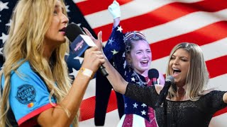 The National Anthem Trio ft Fergie Kinsley Murray amp Ingrid Andress Mashup [upl. by Hochman]