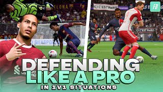 Defending 1v1 Situations  How to Defend Like a Pro Player in FC 24 [upl. by Vincelette]