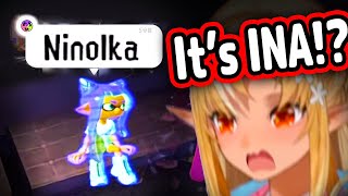 Flare Finds Ina InGame and Loses It After Noticing This【Hololive】 [upl. by Zorah]