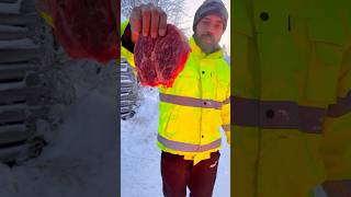 Best ബീഫ് steak ever 🥩😱mallusinfinland ytshorts wintercooking outdoorcooking malayalamsnow [upl. by Felicidad188]