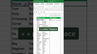 Comment associer des cellules sur Excel apprendreexcel astuceexcel excelfrancais [upl. by Herschel745]