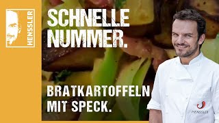 Schnelles BratkartoffelnRezept mit Speck Zwiebeln und Zucchini von Steffen Henssler [upl. by Peti]