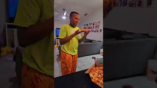 MY SON TRIED THE NEW VIRAL PIZZA FROM DOMINOS PIZZA SHORTS BASEBALL [upl. by Treble]