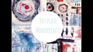 Wax on Wednesdays Encaustic Hot Plate Monoprints [upl. by Uriiah839]