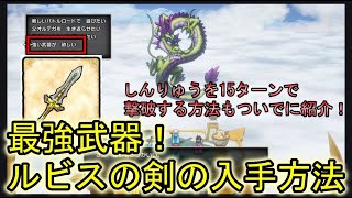 【ドラクエ3】最強武器「ルビスの剣」の入手方法！ついでにしんりゅうを15ターンで撃破する方法も紹介！ [upl. by Alleram]