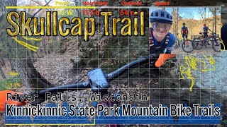 Skullcap Trail  Kinni Mountain Bike Trails  Mountain Biking Wisconsin  Telemetry Data Overlay [upl. by Silber956]