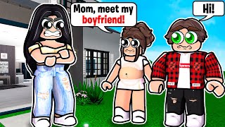 MOM MEETS DAUGHTERS BOYFRIEND for THE FIRST TIME Roblox Bloxburg Roleplay [upl. by Ayela]