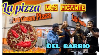 Comiendo la pizza más picante del barrio enchile a mis amigos y se marearon y lloraron 🌶️🔥 [upl. by Tristis479]