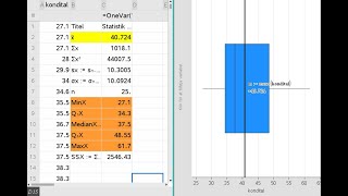 Statistik  Boxplot og kvartilsættet i Nspire [upl. by Nwavahs435]