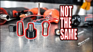 Collets and Safety Collets  How To Use 18quot Accessories with a 14quot Collet Die Grinder [upl. by Carnes333]