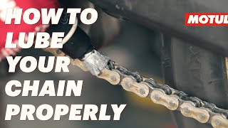 How To Lubricate Your Motorcycle Chain [upl. by Ahterahs]