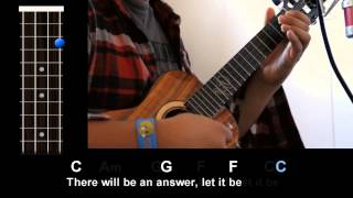 quotLet It Bequot The Beatles  Ukulele PlayAlong [upl. by Latihs]