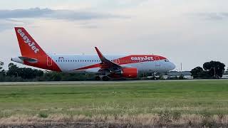 A320 easyjet takeoff egmc southend airport [upl. by Naginnarb319]