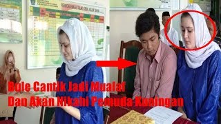 Terpikat Pria Asal Kuningan Bule Cantik Ini Jadi Mualaf dan Akan Nikah [upl. by Kloman106]