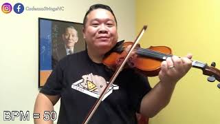 Concerto in A minor 1st Movement  Slow Practice  Suzuki Violin Book 4 [upl. by Addison]