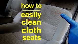 Easiest way to ● Clean Cloth Car Seats for Zero Dollars [upl. by Riana]