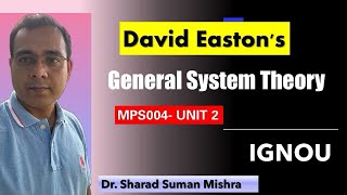 David Eastons General Systems Theory  Comparative Politics [upl. by Kcolttam]