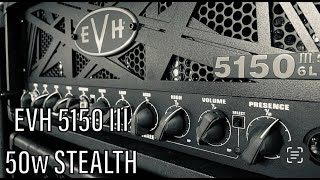 EVH 5150 III 50w Stealth Pre Amp Out Test [upl. by Annawik559]