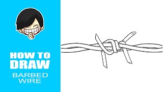 How to draw Barbed Wire [upl. by Walburga]