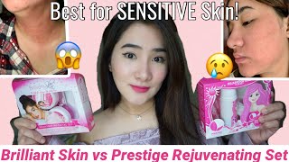 PRESTIGE vs BRILLIANT SKIN REJUVENATING SET HONEST REVIEW  BEST REJUVENATING SET FOR ACNE [upl. by Seely]