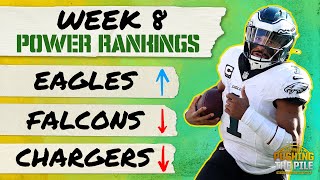 Week 8 Power Rankings Eagles Seahawks Cardinals rise amp Falcons Chargers fall wPete Prisco  PTP [upl. by Chute]