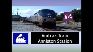 Another Amtrak Train Rolling Into The Anniston Station [upl. by Oirromed113]