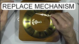 REPLACE WALL CLOCK MECHANISM 12888 [upl. by Akenal]