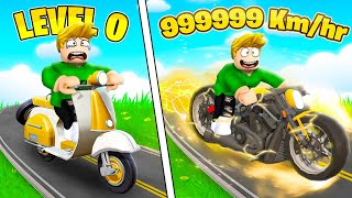 I Unlocked Level 99999 BIKE In ROBLOX MOTORCYCLE SIMULATOR [upl. by Anonyw]