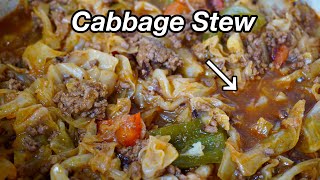 One of My Favorite Meals Reinvented Smothered Cabbage amp Ground Beef Recipe [upl. by Lennard]