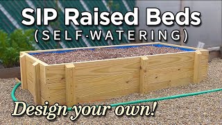 Selfwatering SIP Subirrigated Raised Bed Construction How to Build [upl. by Nrojb]