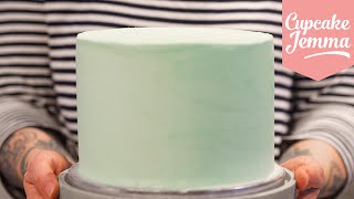 Masterclass How to Decorate a Layer Cake with Smooth Buttercream Icing  Cupcake Jemma [upl. by Scevor271]