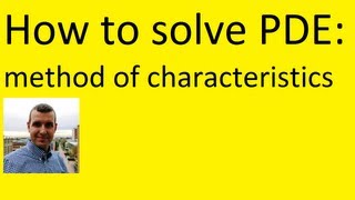 Method of Characteristics How to solve PDE [upl. by Nirroc]