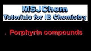 B9 Porphyrin compounds HL [upl. by Arnaldo921]