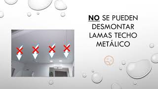 No se pueden desmontar lamas de techo metálico baño aseo o cocina [upl. by Aivatnwahs998]