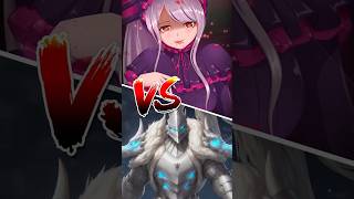 Shalltear Vs Armadura del Platinum Dragon Lord anime overlord [upl. by Worrad]