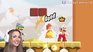 Super Mario Bros Wonder Part 4 Sunbaked Desert with HobbyFamilyTV [upl. by Amil]