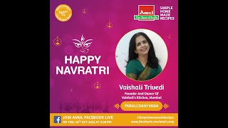 Chef Vaishali Trivedi Episode 8512 SimpleHomemadeRecipes Facebook Live [upl. by Atsedom]