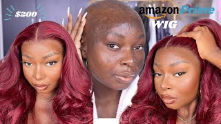 START TO FINISH AMAZON PRIME LACE FRONTAL WIG MELT DOWN  Shalom Blac [upl. by Slohcin]