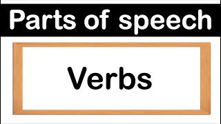 VERBS  Definition Types amp Examples  Parts of speech [upl. by Skerl]